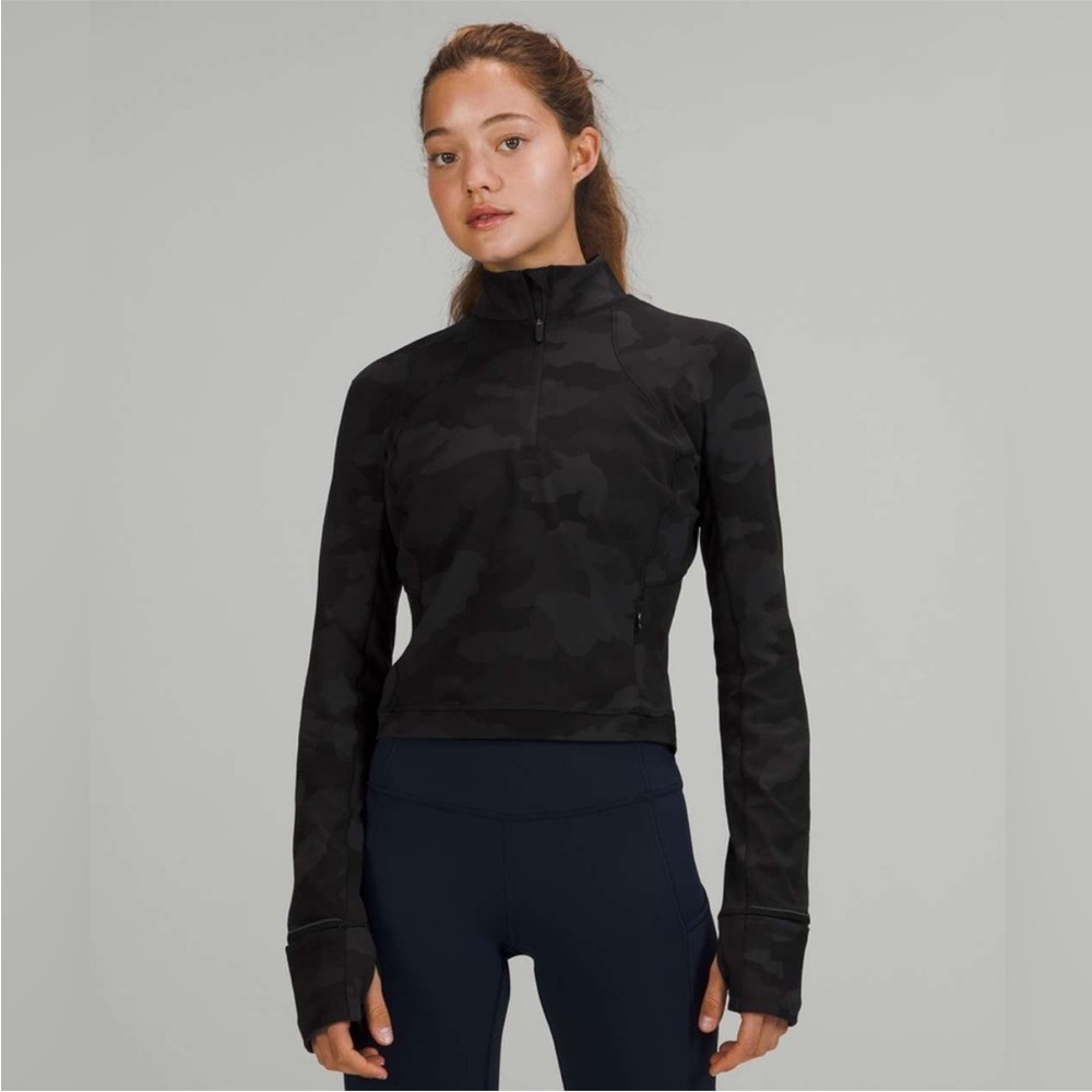 Lululemon Its Rulu Run Cropped Half-Zip
Heritage 365 Camo Deep Coal | Size 8